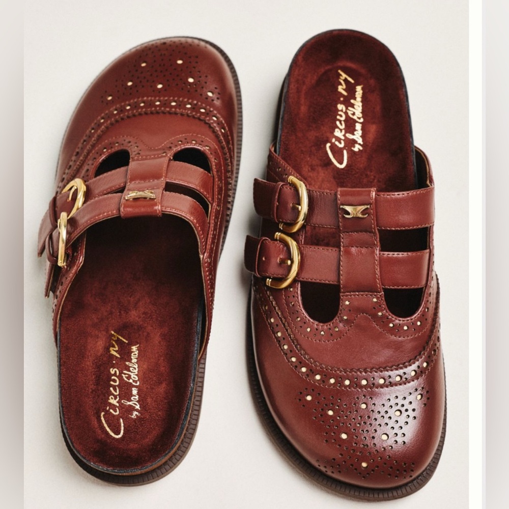 Circus NY by Sam Edelman Claudia Double -Buckle Clogs, 7.5/38.5
